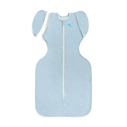 Love to Dream Baby Boy Transition Bag - Cotton 1.0 TOG Sleeveless Swaddle Wrap - Twinkle Blue - L
