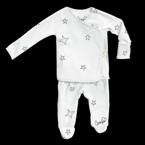 Footie - Stars – Bonsie Skin to Skin Babywear