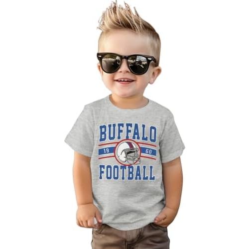 Football Shirt for Toddler Boy Girl American Football Tshirt Team Sports Fans Lover Tshirt Kids Game Day Outfits