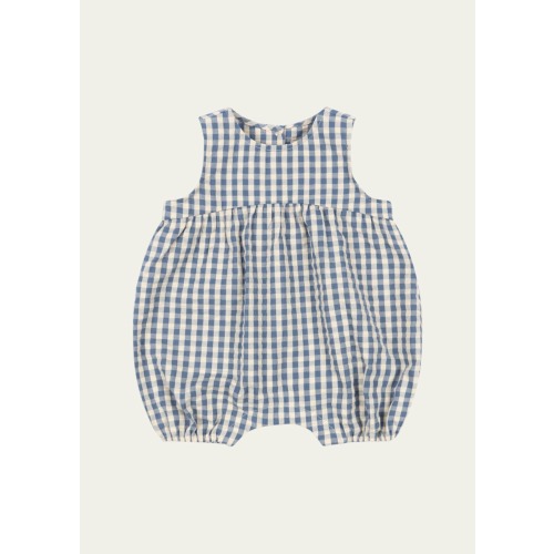 Kid's Kim Gingham Romper, Size Newborn-18M