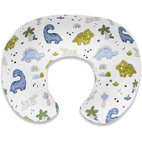 Nursing Pillow Cover – Soft Breathable Cotton, Fits Standard Breastfeeding Pillows, Washable & Hypoallergenic for Newborn Baby Girls & Boys,Cover Only (1 Pcs)