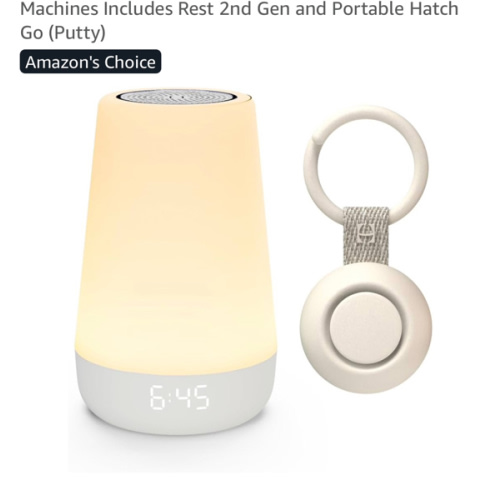 Hatch for Baby Sleep Bundle: Home & Travel Sound Machines Includes Rest 2nd Gen and Portable Hatch Go (Putty)