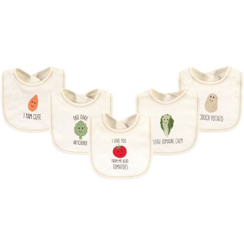 Touched by Nature Baby Organic Cotton Bibs 5pk, Tomatoes, One Size - Tomatoes - One Size