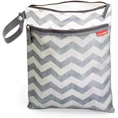 Skip Hop Grab and Go Wet/Dry Diaper Bag, Chevron