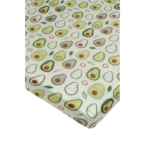 Muslin Fitted Crib Sheet - Avocado