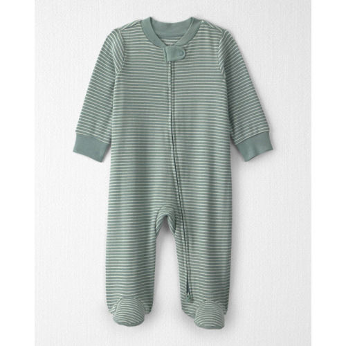Baby Organic Cotton Ribbed Sleep & Play Pajamas in Stripes - Little Planet | Carter's