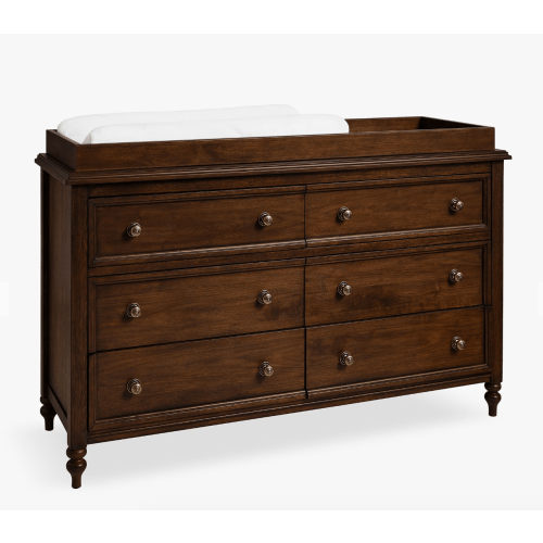Chris Loves Julia Turned Wood 6-Drawer Changing Table (56w x 19d")