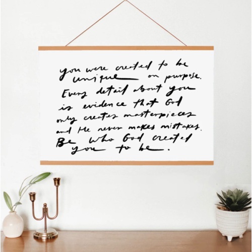 Horizontal Poster "You were created"