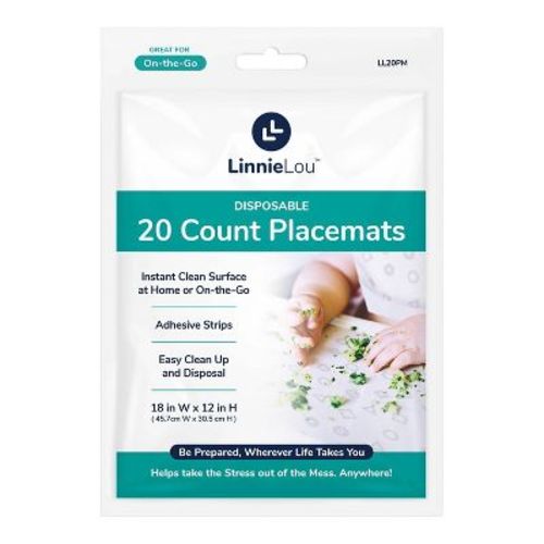 Linnielou Disposable Feeding Placemats - 20ct