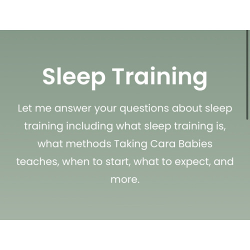 Sleep Class- Newborn Sleep Bundle | Taking Cara Babies