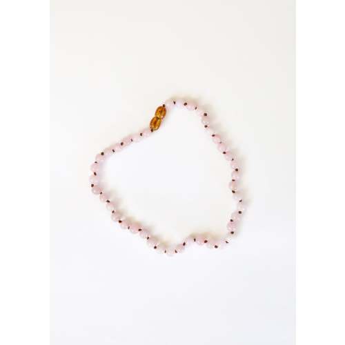 Pure Gemstone + Natural Rose Quartz || Beaded Necklace – CanyonLeaf