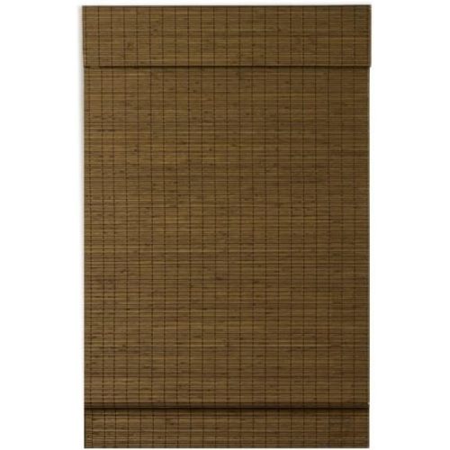 Radiance Custom Cut-to-Width Cordless Maple Cape Cod Flatweave Roman Shade with Valance, 36 inches Wide x 64 inches Long