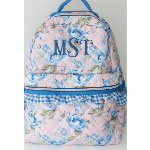 Quilted Mia Backpack - Blush & Bloom