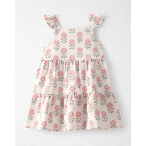 Baby Girl Organic Cotton Tiered Dress in Rosebud Petal Print - Little Planet | Carter's
