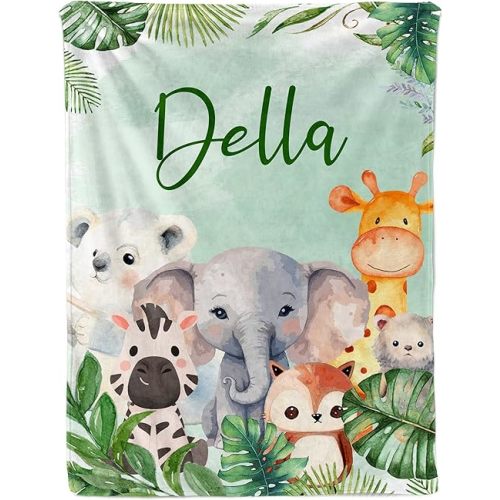 Ship Next Day, Personalized Receiving Baby Blanket for Boys Girls, Custom Babies Blanket with Name, Throw Newborn Swaddle Toddler Blankets, Customized Kids Baby Shower Birthday