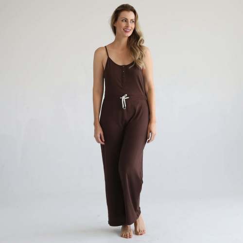 Scarlett Nursing Friendly Cami Jumpsuit | Espresso