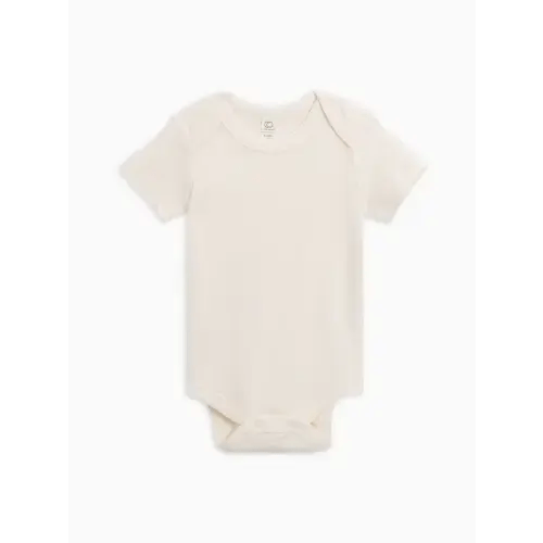 Short Sleeve Bodysuit - Ivory