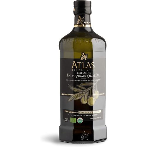 Atlas Organic Extra Virgin Olive Oil, Moroccan, High Polyphenol, 750 mL