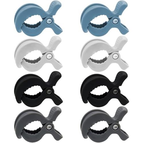 8 pcs Stroller Clips Pegs to Hook Muslin and Toys Seat Cover