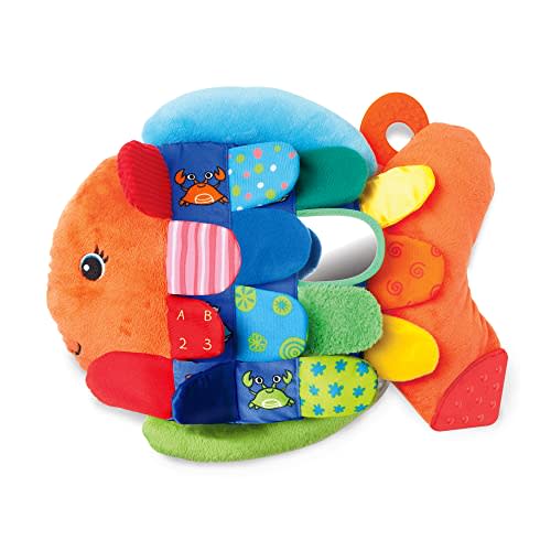 Melissa & Doug Flip Fish Soft Baby Toy - Tummy Time Sensory Toy with Taggies for Infants