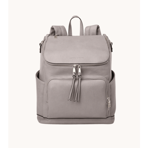 Lullaby Diaper Backpack Grey | Poppy and Peonies – Poppy & Peonies