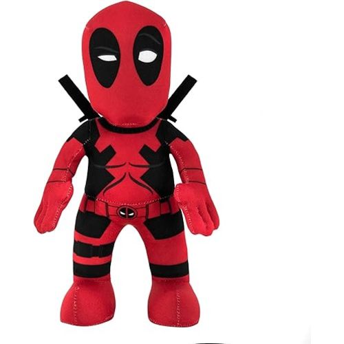 Bleacher Creatures Marvel Deadpool 10" Plush Figure - A Superhero for Play and Display