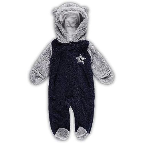 Outerstuff Newborn & Infant NFL Game Nap Teddy Fleece Bunting Full-Zip Sleeper