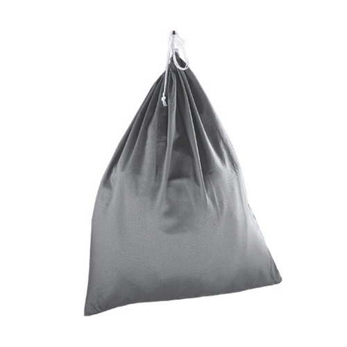 Mainstays Laundry Bag Gray 28in W by 36in L Polyester Cotton with Drawstring
