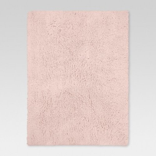 5'x7' Plush Shag Washable Area Rug Pink - Room Essentials™