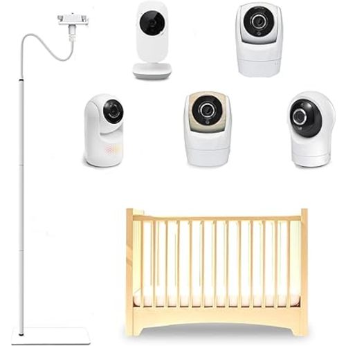 86" Adjustable Height Baby Monitor Floor Stand Mount Compatible with Vtech VM819, VM901, Advanced HQ Max, RM7764HD, RM5467HD - Height Adjustable, Out of Baby Reach, Enhanced Safety Camera Holder