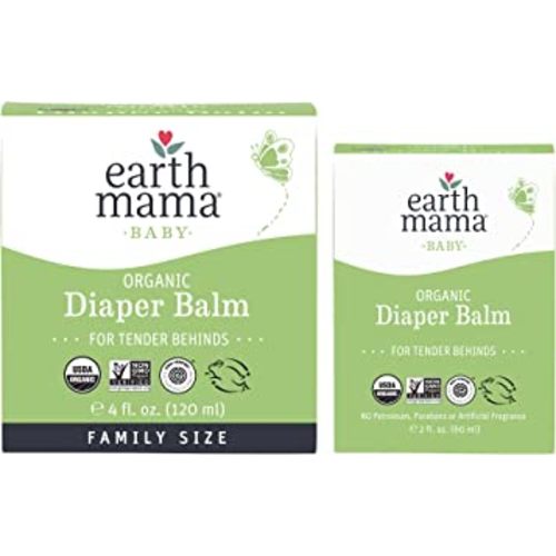 Earth Mama Organic Diaper Balm Multipurpose Baby Ointment Set | EWG Verified, Petroleum & Fragrance Free with Calendula for Sensitive Skin
