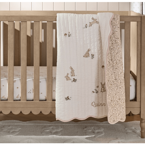 Rylee + Cru Bunny Organic Baby Quilt | Pottery Barn Kids