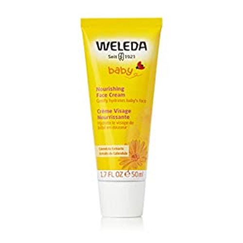 Weleda Baby Calendula Nourishing Face Cream, 1.7 Fluid Ounce, Plant Rich Moisturizer with Calendula and Lanolin - Nourishing Face Cream- Calendula - 1.7 Fl Oz (Pack of 1)
