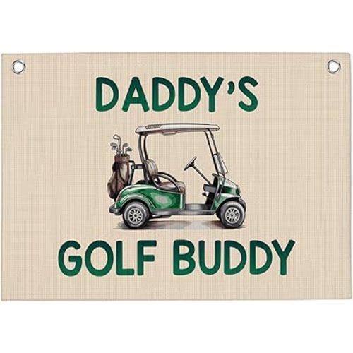 Daddy's Golf Buddy Banner Boho kids Room Playroom Wall Decor Vintage Sports Decor for Nursery Playroom Kids Bedroom Dorm Toddler Decorations 22x28 Inch