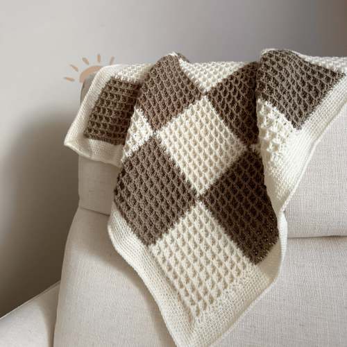 All Checkered Out - Baby Blanket