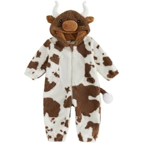 MoZiKQin Baby Halloween Costumes Toddler Animal Costume Boys Girls 0-24M