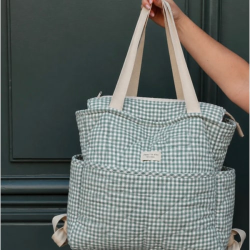 Sac à dos matelassé convertible (sac à couche)