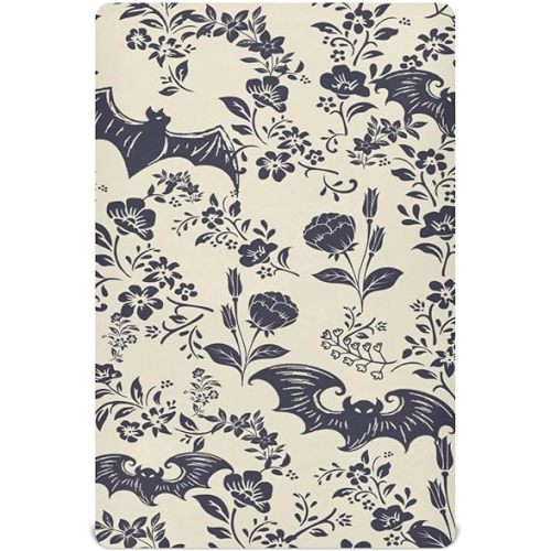 Goth Bats Crib Sheets for Boys Girls Baby Sheet Breathable Nursery Sheet
