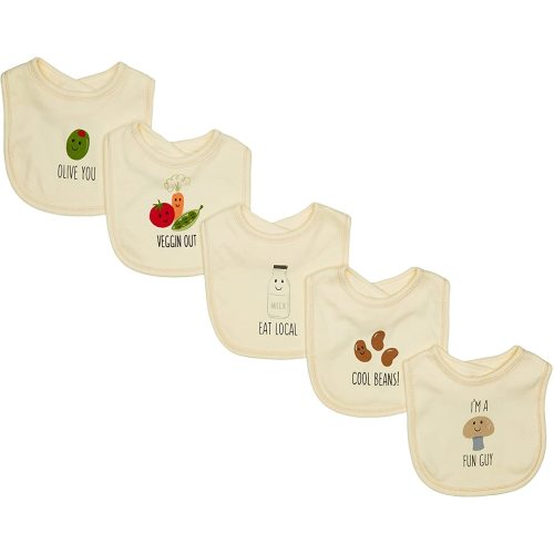 Touched by Nature Unisex Baby Organic Cotton Bibs