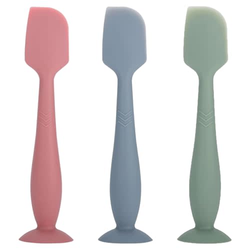 3 Pack Baby Diaper Cream Spatula - Baby Diaper Rash Cream Applicator for Butt Paste Diaper Creams - Diaper Cream Brush for Newborn Essentials (Pink,Blue,Green)