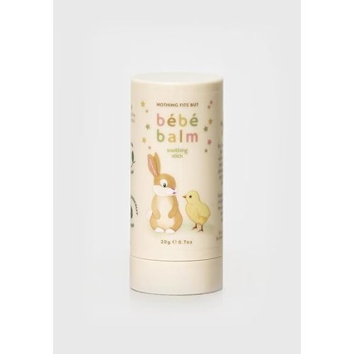 Vegan Bebe Baby Balm Stick, EWG Green Saliva and Diaper Rash Relief Stick, Soothing & Hydrating Sensitive Skin Balm for Newborns, Korean Baby Skincare with Shea Butter and Argan Oil, 0.7 Oz