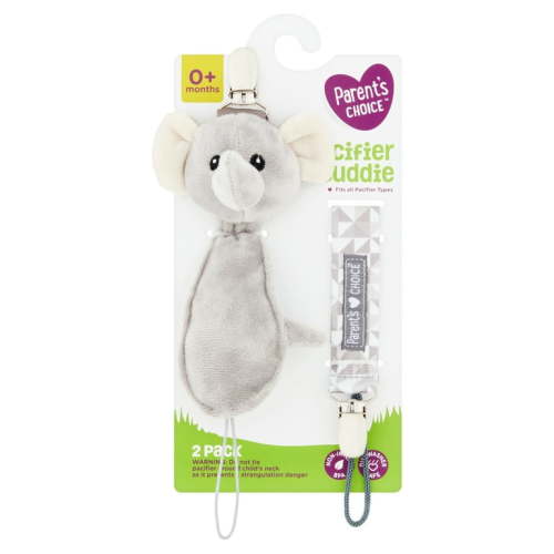 Parents Choice Paci Bdie Clip Elephant