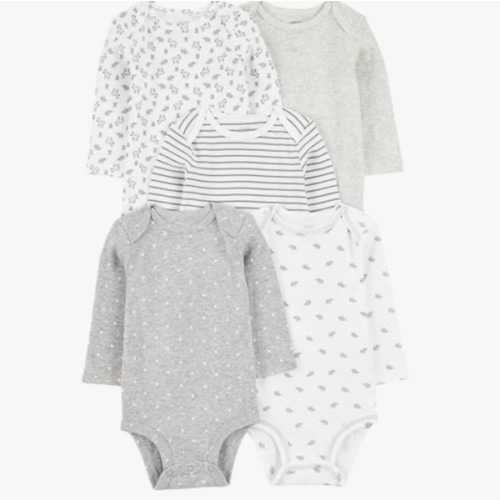 Simple Joys by Carter's unisex-baby 5-pack Long-sleeve Bodysuit