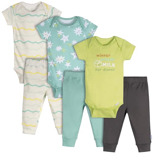 Onesies Brand Unisex Baby 3 Outfit Bundle Mix Match Newborn to 12m Pants Set