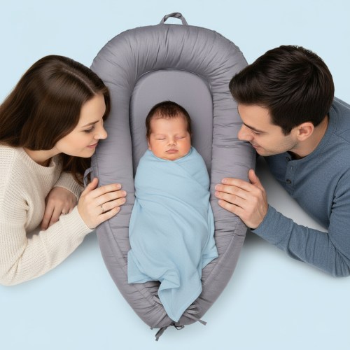 Premium Newborn Baby Lounger with Removable Cover