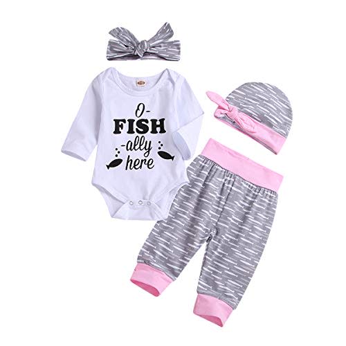 Infant Baby Girls Long Sleeve Deer Romper Pants Hat Outfits Winter Spring Bodysuit Set