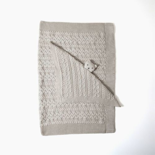 Picolette by Olivia Culpo Blanket + Lovey Gift Set - Neutral Bear