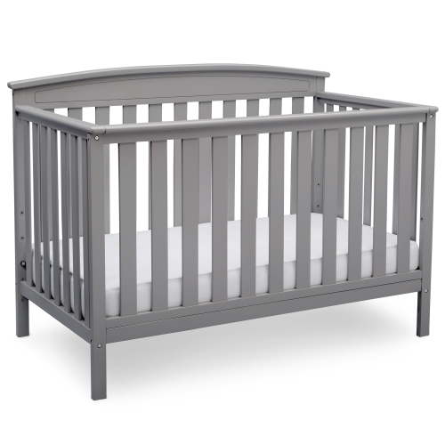 Delta Children Gateway 4-in-1 Convertible Baby Crib, Grey