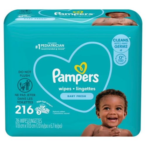 Pampers Fresh Scented Baby Wipes (Select Count)