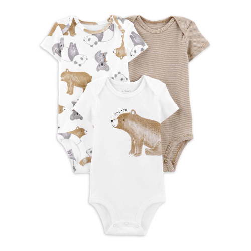 Carter's Child of Mine Baby Unisex Bodysuit, 3-Pack, Sizes Preemie-18M